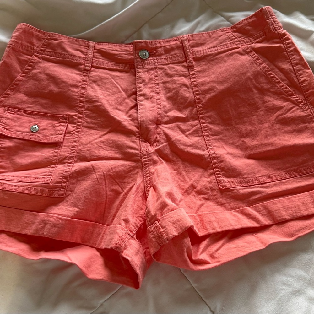 Time and Tru Coral Cargo Shorts